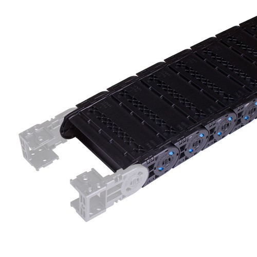Cable carrier, Enclosed type, 72mm per link, W75 x H44mm inner room, 145 Bending radius, Both hinge open lids