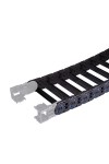 Cable carrier, 120mm per link, W100 x H78mm inner room, 200 Bending radius, Both hinge open lids
