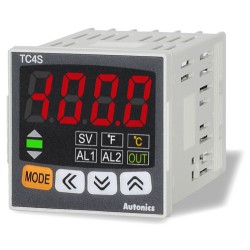 PID Control, 1/16 DIN, 4 digit single display, Relay & SSR Output, 1 Alarm Output, K/J/L/RTD Input, 100-240 VAC