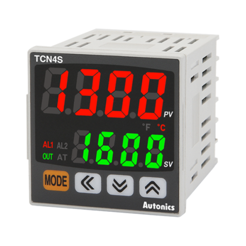 PID Temp Control, 1/16 DIN, Dual display 4 Digit, Relay & SSR output, 2 alarm output, 24 VAC/24-48 VDC