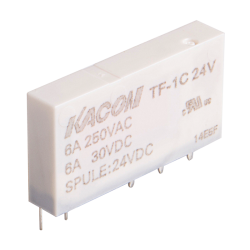 Miniature Relay for RXT terminal block, 1NO/1NC, 6A 250VAC, 12VDC coil input