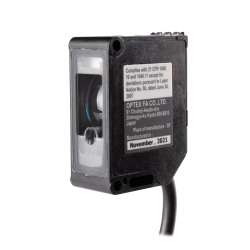 BGS photoelectric sensor, TOF, 0.25~2.5m Teaching setting, NPN/PNP & 4-20mA output, Class 1 laser, 12 - 30VDC, M12 pigtail