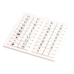Marking Tags, 4.5x10mm, A to Z/sheet, 10 sheets package, Use with SDU(SPE)2.5 to SDU(PSE)10 series Marking Tags, 4.5x10mm, A to Z/sheet, 10 sheets package, Use with SDU(SPE)2.5 to SDU(PSE)10 series