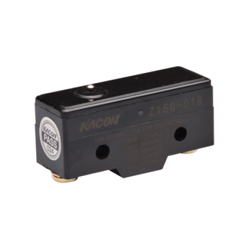 Limit Switch, 49.2x24.2x17.45mm Plastic (Phenol) body, 1 NO & NC w/ snap action, 2.3x0.9mm push plunger actuator