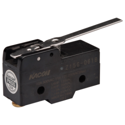 Limit Switch, 49.2x24.2x17.45mm Plastic (Phenol) body, 1 NO & NC w/ snap action, Middle Lever actuator