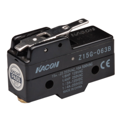 Limit Switch, 49.2x24.2x17.45mm Plastic (Phenol) body, 1 NO & NC w/ snap action, Short Lever actuator