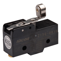 Limit Switch, 49.2x24.2x17.45mm Plastic (Phenol) body, 1 NO & NC w/ snap action, Cross roller short lever actuator