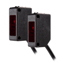 Photoelectric sensor, Through-beam, 25m sensing range, NPN, 12 - 24VDC, 2m cable Photoelectric sensor, Through-beam, 25m sensing range, NPN, 12 - 24VDC, 2m cable