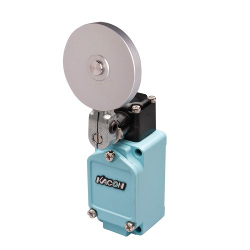 Limit Switch, 68.7x40x42mm Al die-casting body w/ PG13.5 Cable gland, IP67, 1 NO & 1 NC w/ Snap action, 50mm dia AL Roller lever actuator Limit Switch, 68.7x40x42mm Al die-casting body w/ PG13.5 Cable gland, IP67, 1 NO & 1 NC w/ Snap action, 50mm dia AL Roller lever actuator