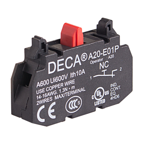 22mm Push button contact block, NC