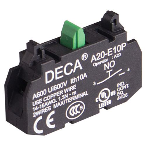 22mm Push button contact block, NO
