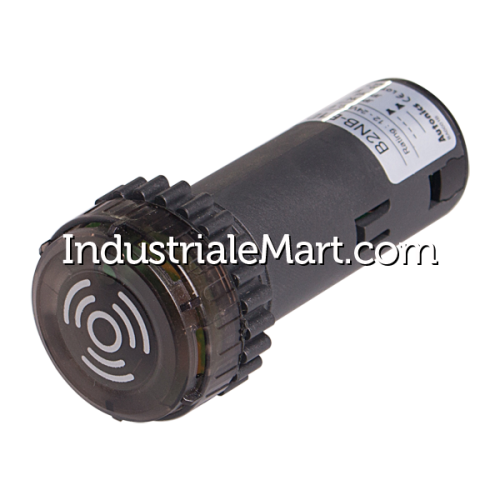 Buzzer, 22mm Panel hole, 85dB, Green LED Indicator, Selectable Continuous or Intermittent sound, 12/24V DC