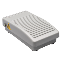 Foot Switch, Momentary, Aluminum Die-Casting Housing, Gray, L115.6xW70xH34mm, IP54, 1NO 1NC, 16A 250VAC, 2m Cable