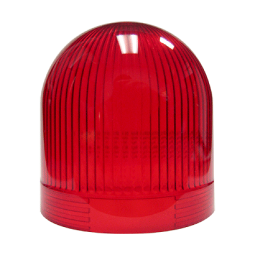 MENICS signal light accessory, Lens, 66mm, Prism Cut, Red (For MLGF & MLGS Lights)
