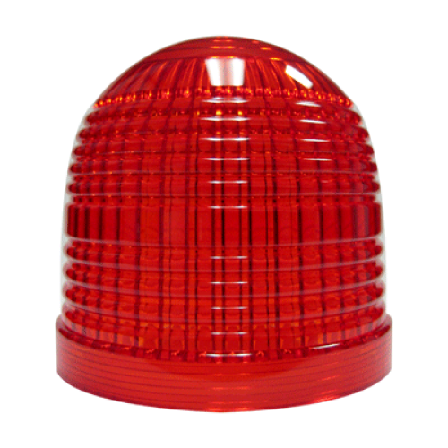 MENICS signal light accessory, Lens, 86mm Dome, Red (For MS86 Light)