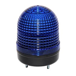 Beacon strobe light, 86mm blue lens, Stud mount, Xenon bulb, 110V AC 6W, IP65 Beacon strobe light, 86mm blue lens, Stud mount, Xenon bulb, 110V AC 6W, IP65