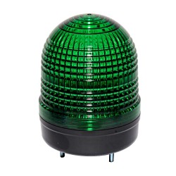 Beacon strobe light, 86mm green lens, Stud mount, Xenon bulb, 110V AC 6W, IP65 Beacon strobe light, 86mm green lens, Stud mount, Xenon bulb, 110V AC 6W, IP65