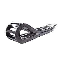 Cable carrier, High speed/Low noise & long travel type, 50mm per link, W100 x H45mm inner room, 110 Bending radius, Hinge open lids Cable carrier, High speed/Low noise & long travel type, 50mm per link, W100 x H45mm inner room, 110 Bending radius, Hinge open lids