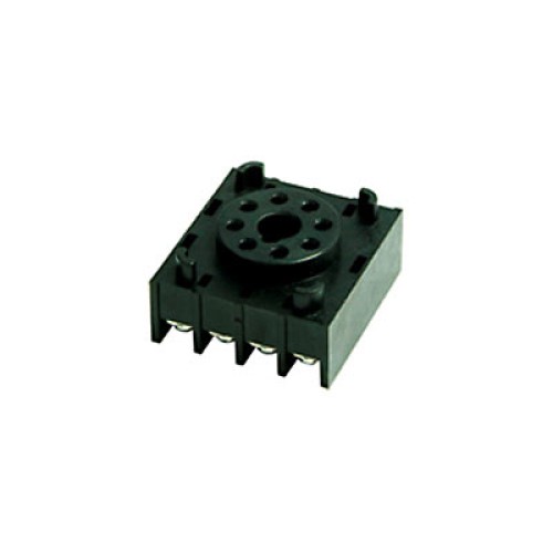 Socket, 8-Pin, Reverse Terminal, For Panel Mounting