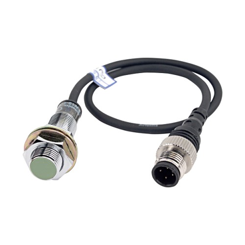 Autonics Proximity Sensor, 4mm Sensing, M12 Round, Shielded, PNP NC, 3 Wire, Pig tail connector, 10-30 VDC Autonics Proximity Sensor, 4mm Sensing, M12 Round, Shielded, PNP NC, 3 Wire, Pig tail connector, 10-30 VDC