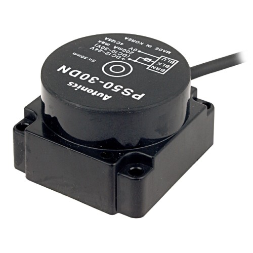 Autonics Proximity Sensor, 50mm Square, 30mm End Detection, PNP, NO, 3 Wire, 3 Wire, 10-30 VDC Autonics Proximity Sensor, 50mm Square, 30mm End Detection, PNP, NO, 3 Wire, 3 Wire, 10-30 VDC