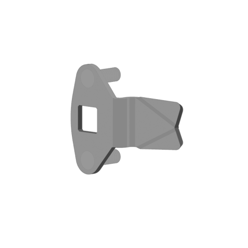 Small Three Point Cam With Adapter, 6.00H x 6.00W x 2.00D, Ind.Standard: IS17