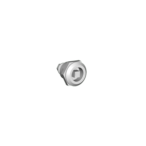 Latch, Square w/ Skeleton Key (Chrome), 1.33H x 1.10W x 1.10D, Ind.Standard: IS17