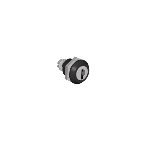 Keylocking Door Latch (Black), 1.33H x 1.10W x 1.10D, Ind.Standard: IS17