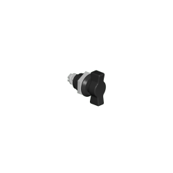 Quarter Turn Wing Knob Non-Locking (Black), 2.00H x 2.00W x 1.25D, Ind.Standard: IS17