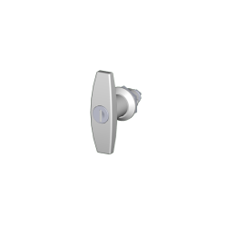 Key-Locking T Handle (Chrome), 3.00H x 1.10W x 2.83D, Ind.Standard: IS17