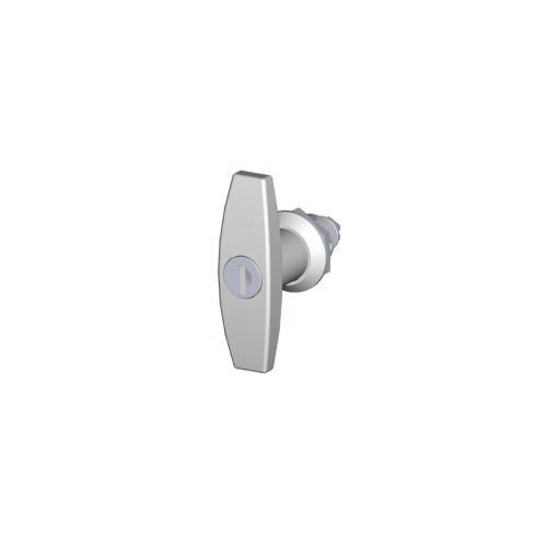 Key-Locking T Handle (Chrome), 3.00H x 1.10W x 2.83D, Ind.Standard: IS17