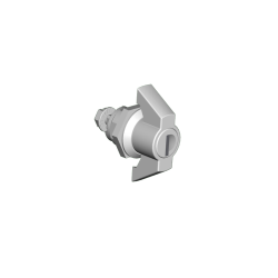 Keylocking Wingknob Door Latch (Chrome), 1.33H x 1.10W x 1.10D, Ind.Standard: IS17