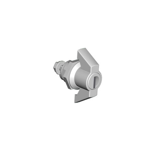 Keylocking Wingknob Door Latch (Chrome), 1.33H x 1.10W x 1.10D, Ind.Standard: IS17
