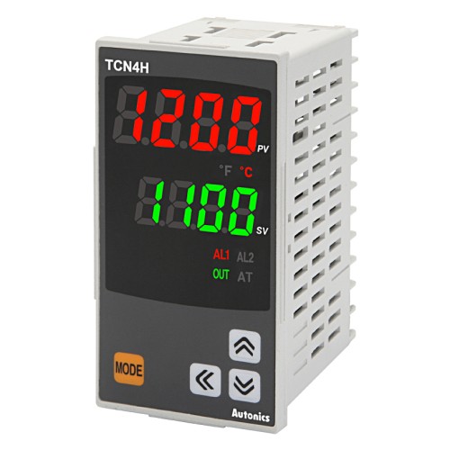PID Control, 1/8 DIN, 4 digit Dual display, Relay & SSR Output, 2 Alarm Output, K/J/L/RTD Input, 100-240 VAC